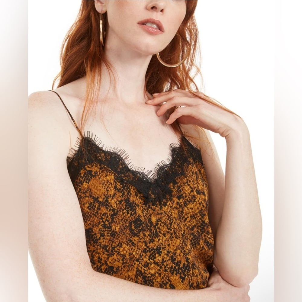 Bar III Black and Brown Camisole